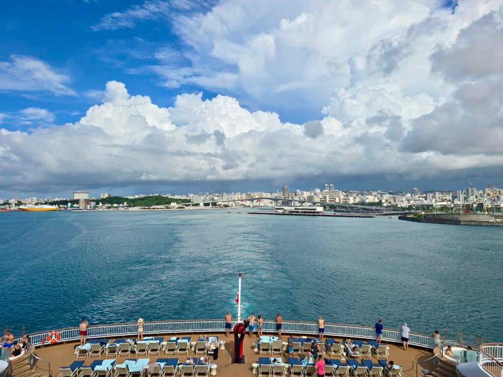 View of Naha from ship